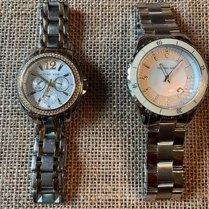 2 Ladies Michael Kors watches Diamond/pearl Inlay’s Can be sold separately